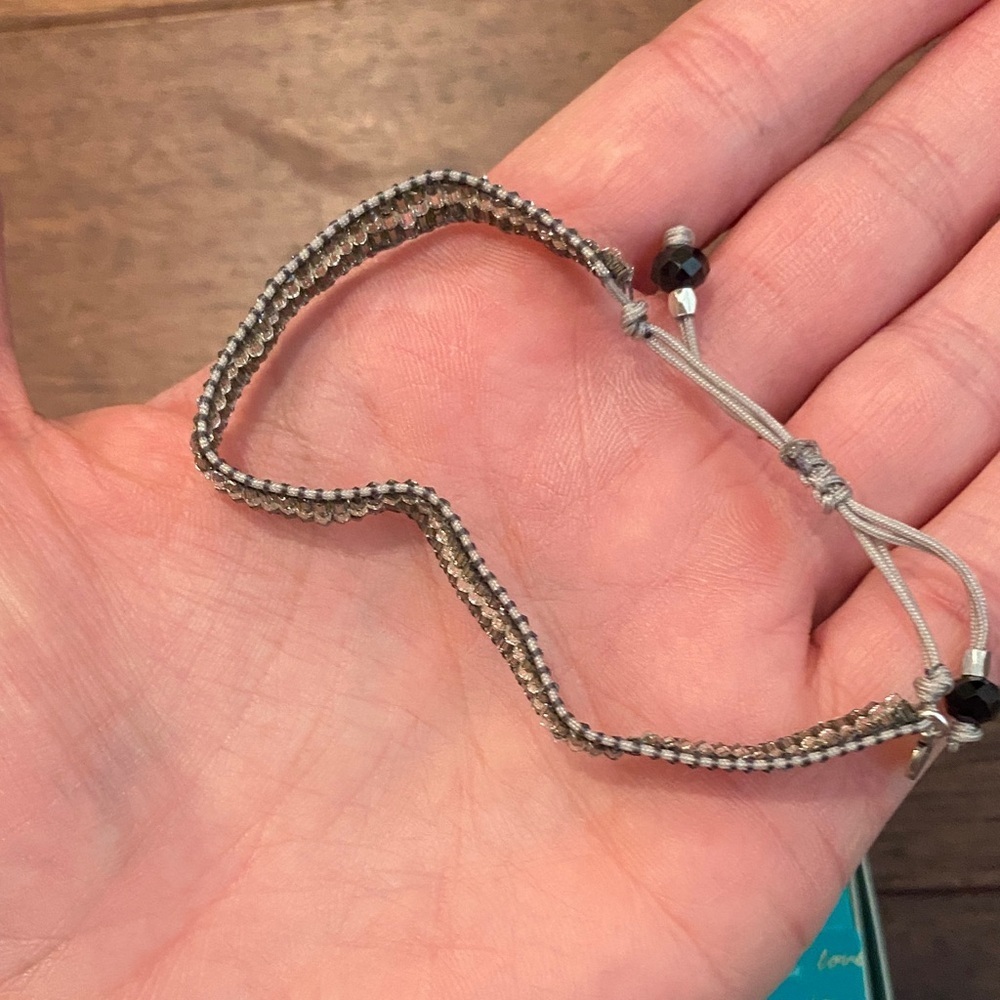 Stella & Dot Farren Pulley Bracelet Silver Bracelet